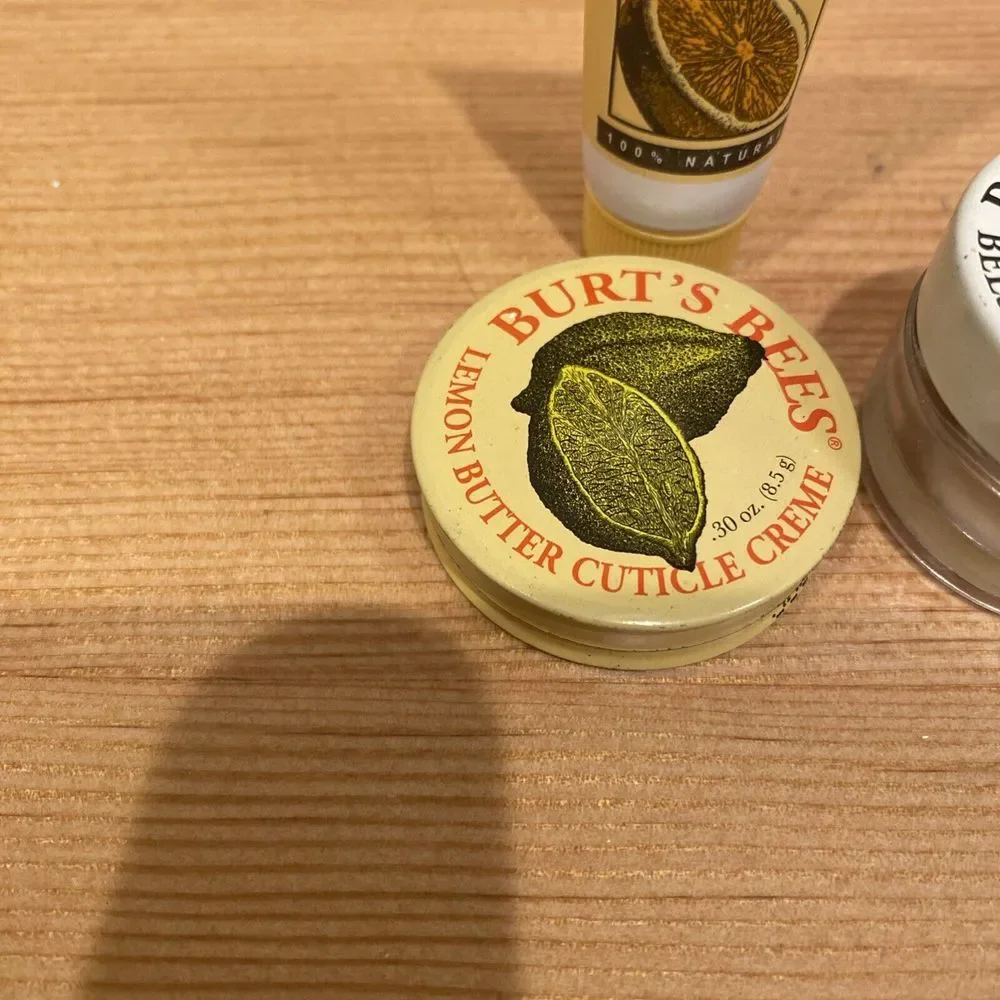 Burt's Bees Sampler Beeswax Banana Almond Milk Coconut Lemon Butter Hand Salve O